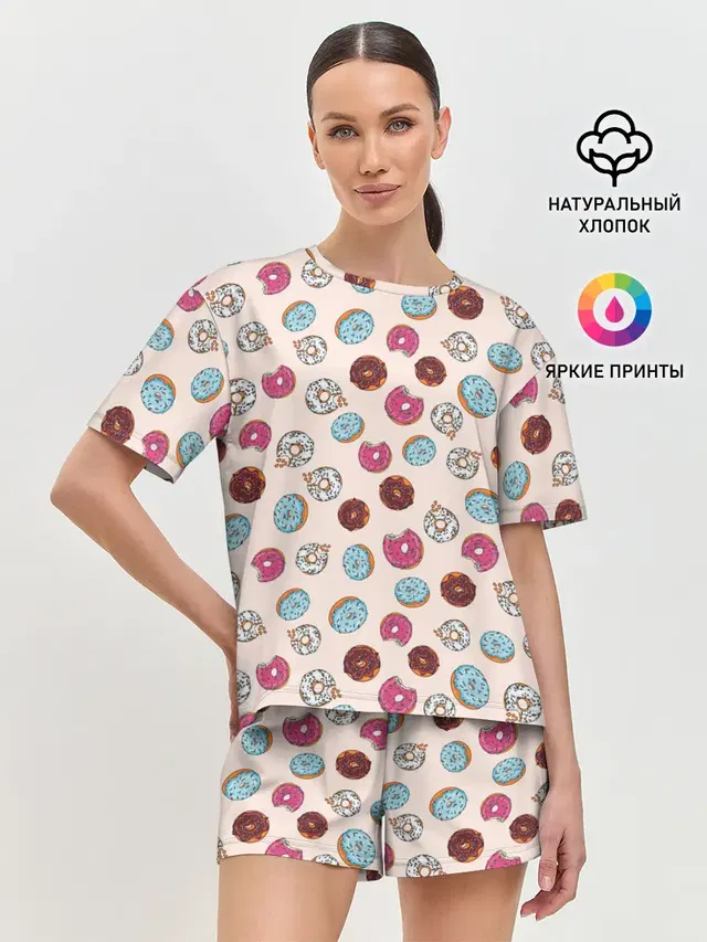 Женская пижама с шортами