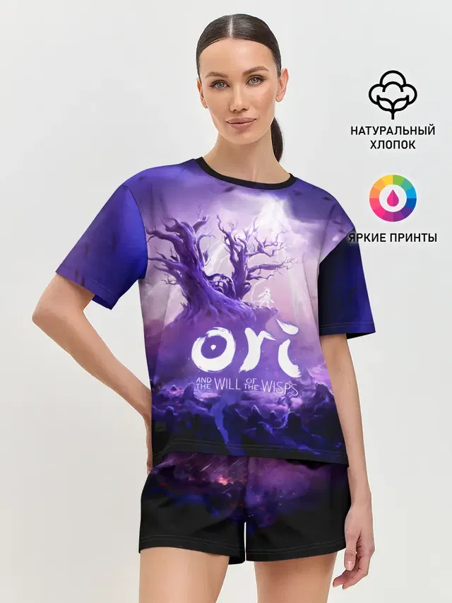 Женская пижама с шортами