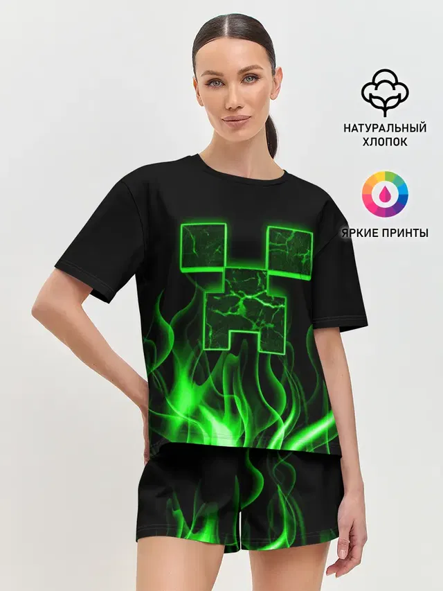 Женская пижама с шортами
