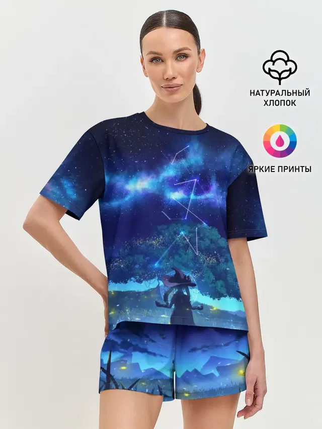 Женская пижама с шортами