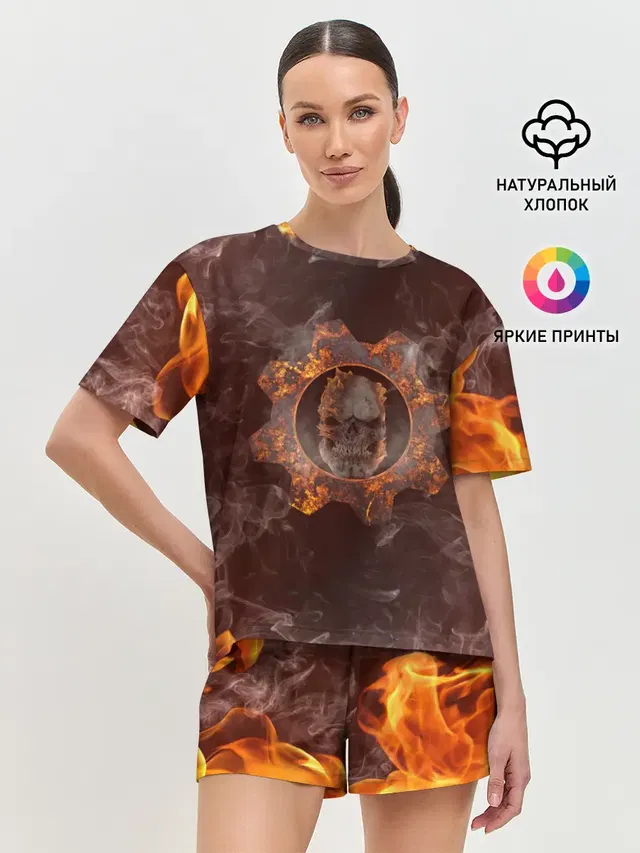 Женская пижама с шортами