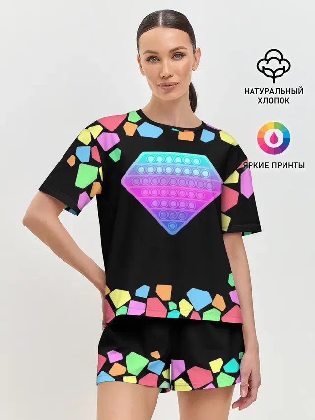 Женская пижама с шортами