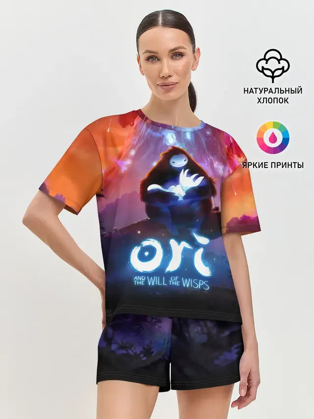 Женская пижама с шортами