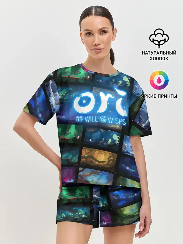 Женская пижама с шортами