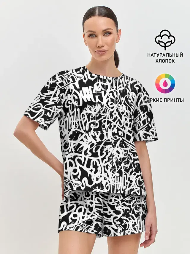 Женская пижама с шортами