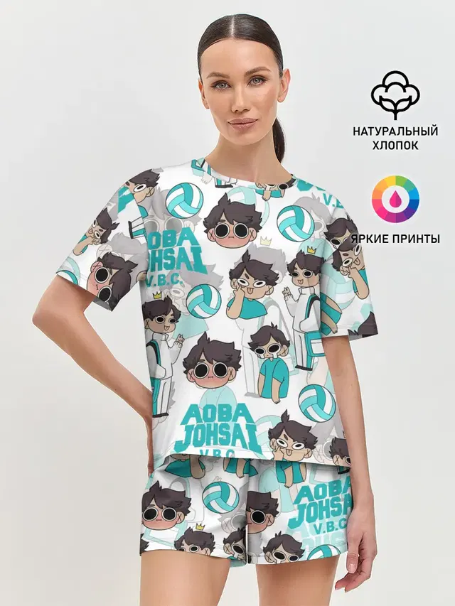 Женская пижама с шортами
