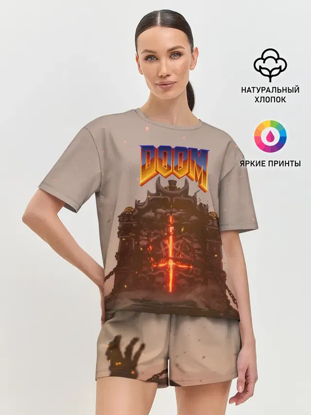 Женская пижама с шортами