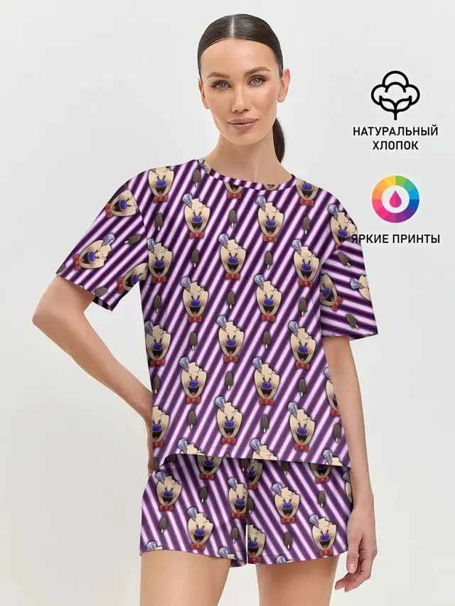 Женская пижама с шортами