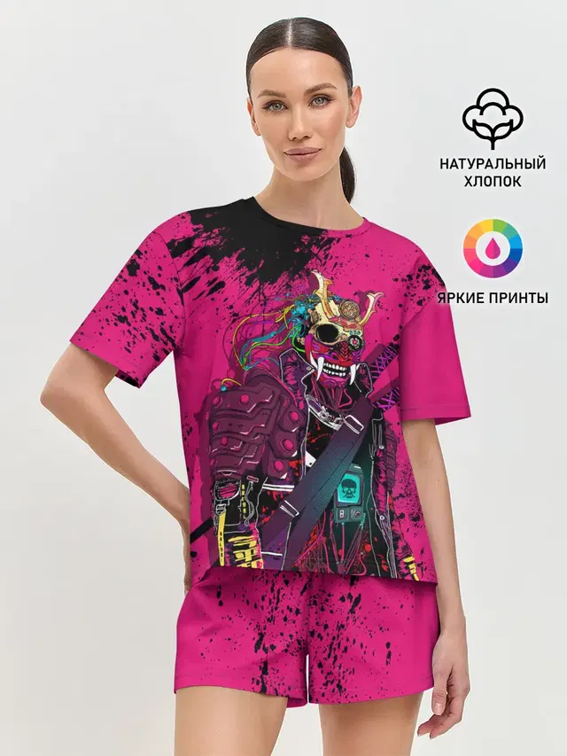 Женская пижама с шортами