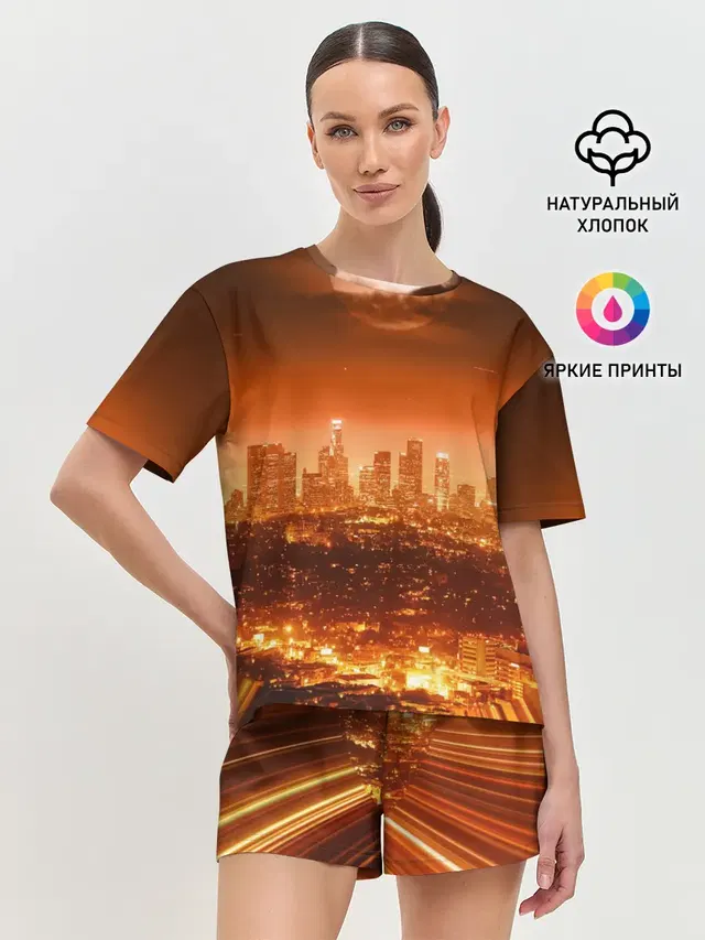 Женская пижама с шортами
