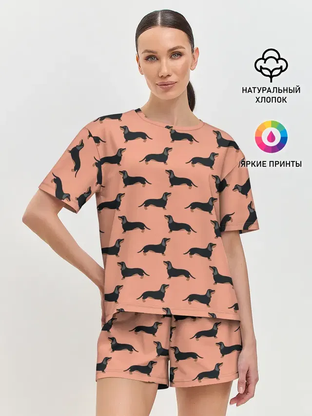 Женская пижама с шортами