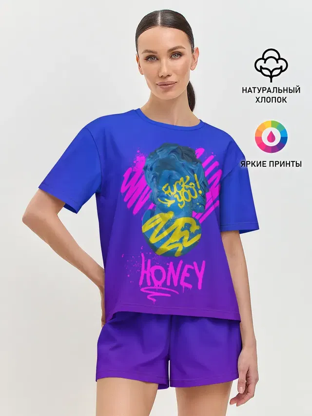 Женская пижама с шортами