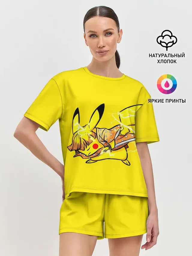 Женская пижама с шортами