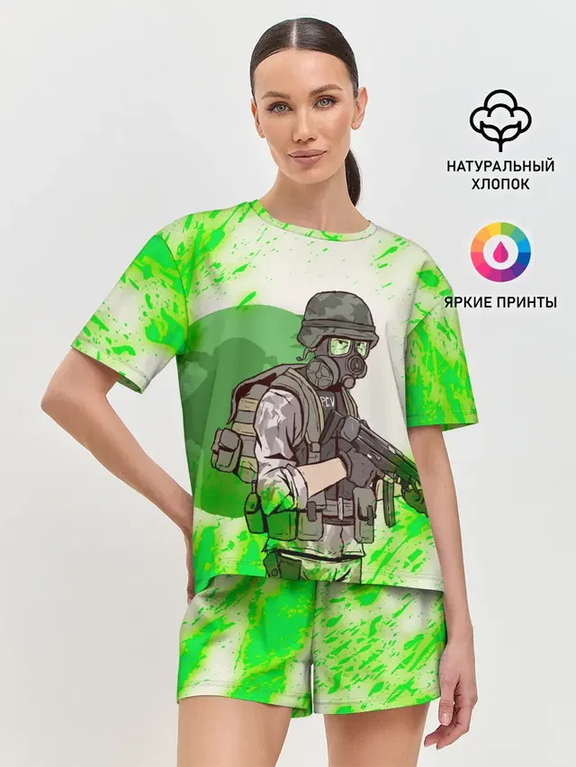 Женская пижама с шортами