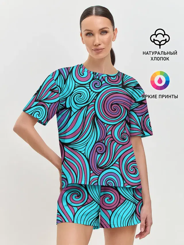 Женская пижама с шортами