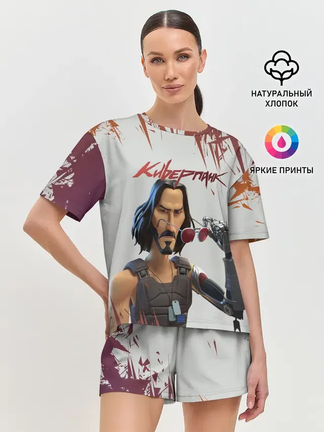 Женская пижама с шортами