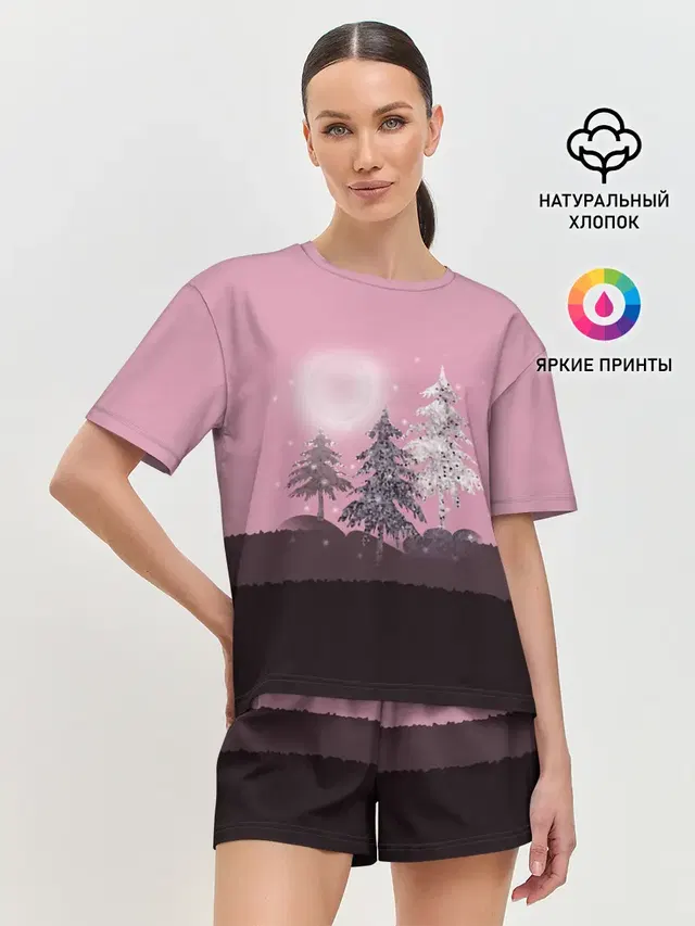 Женская пижама с шортами