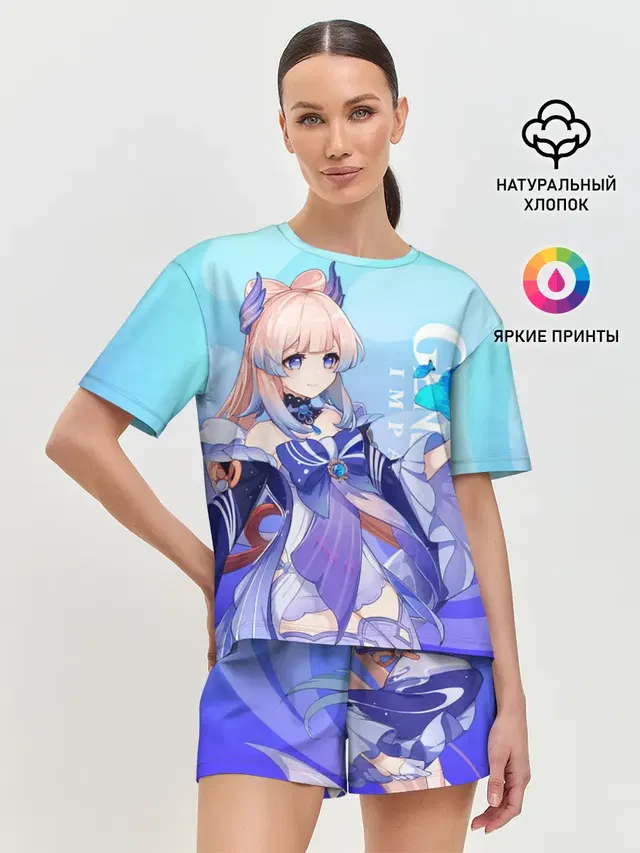 Женская пижама с шортами