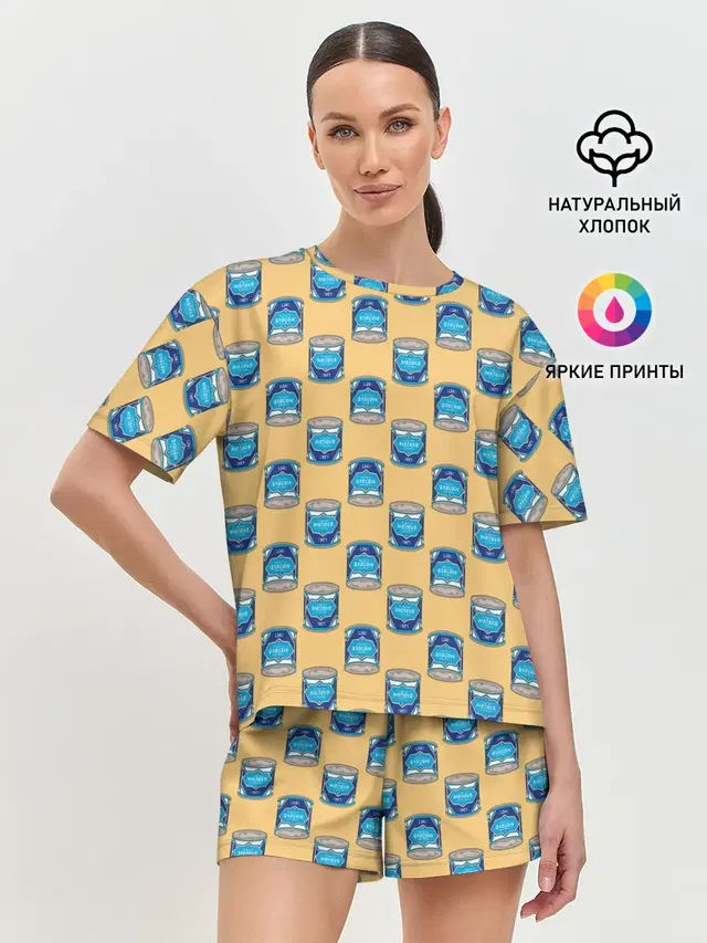 Женская пижама с шортами