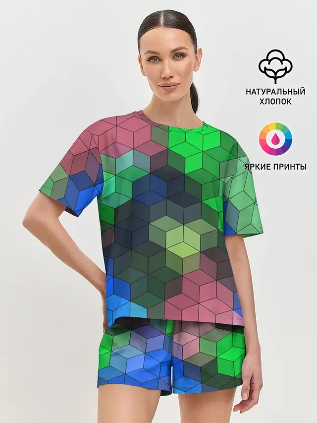 Женская пижама с шортами