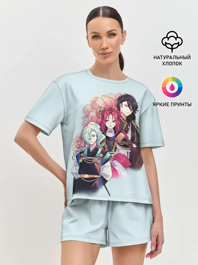 Женская пижама с шортами