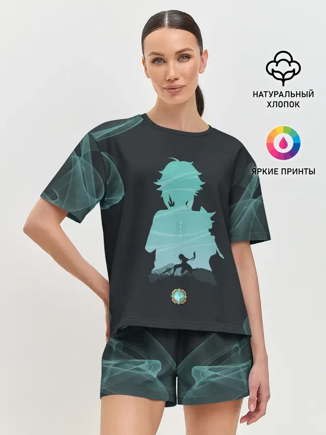 Женская пижама с шортами