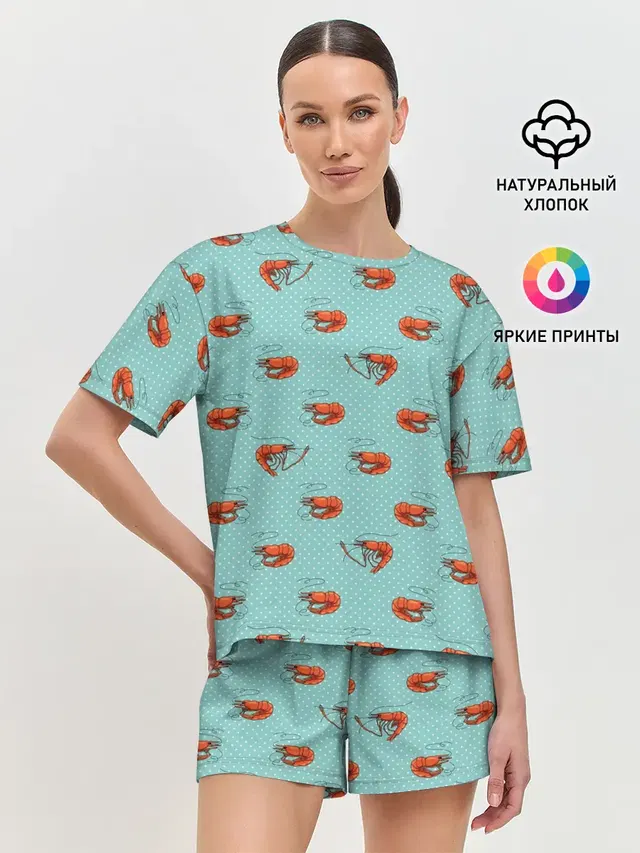 Женская пижама с шортами