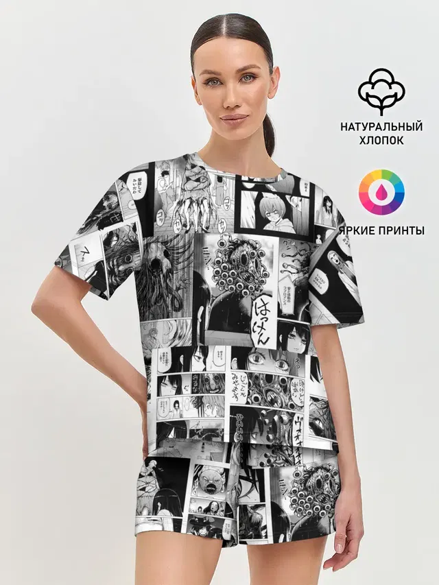 Женская пижама с шортами