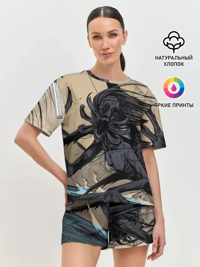 Женская пижама с шортами