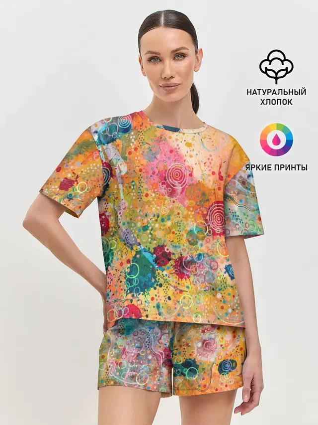 Женская пижама с шортами