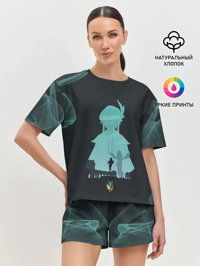 Женская пижама с шортами