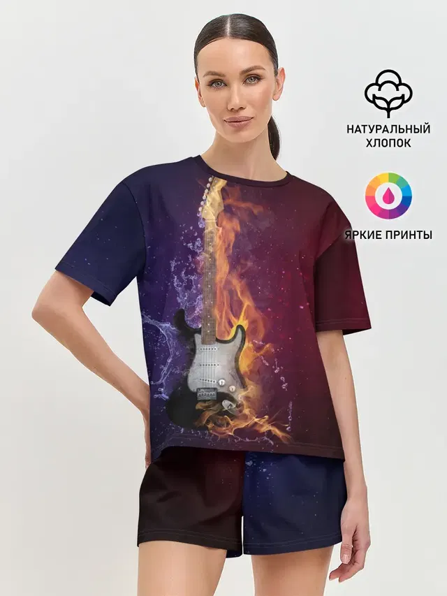 Женская пижама с шортами