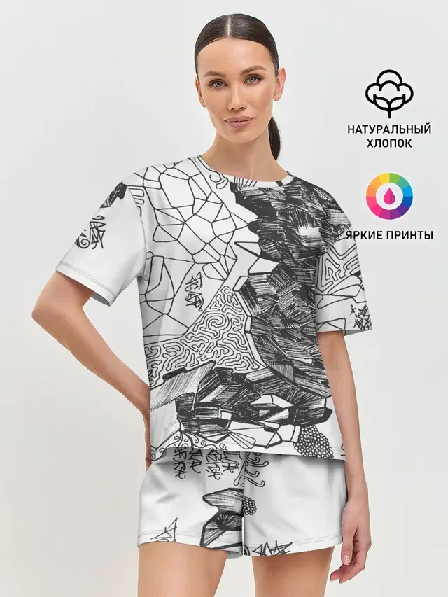 Женская пижама с шортами