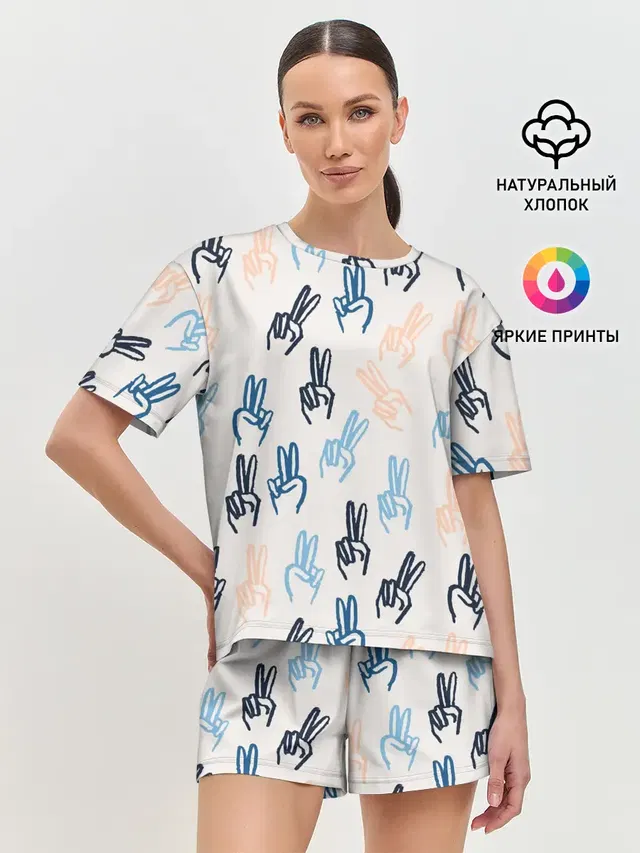 Женская пижама с шортами