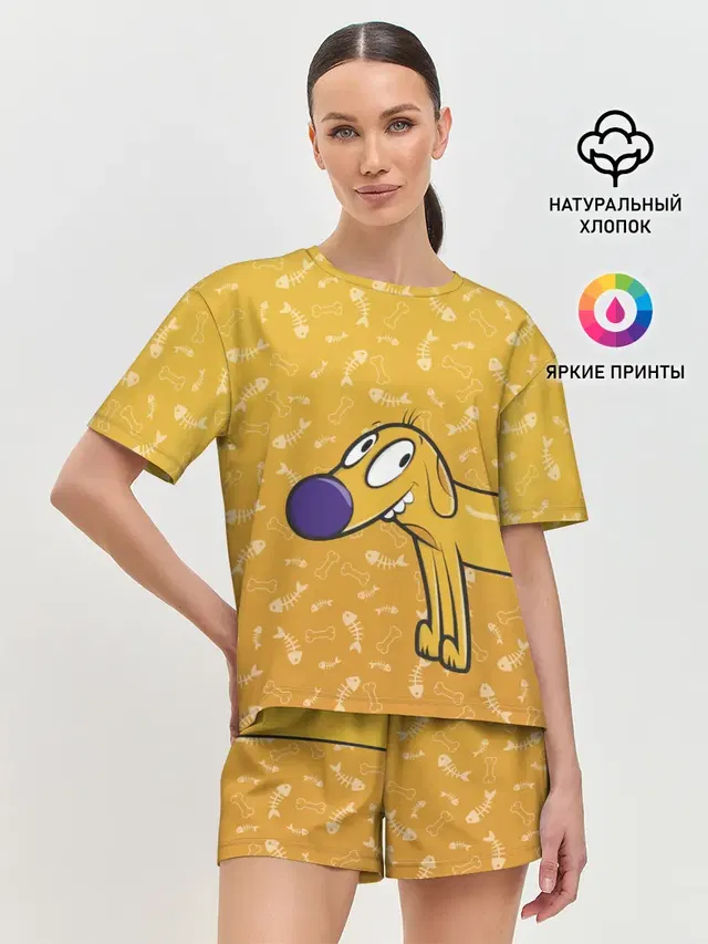 Женская пижама с шортами