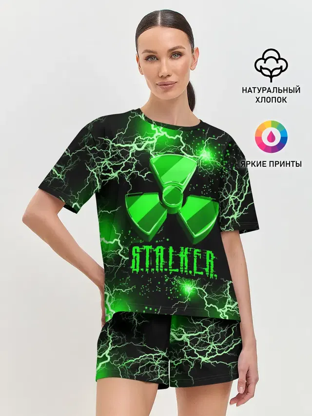 Женская пижама с шортами