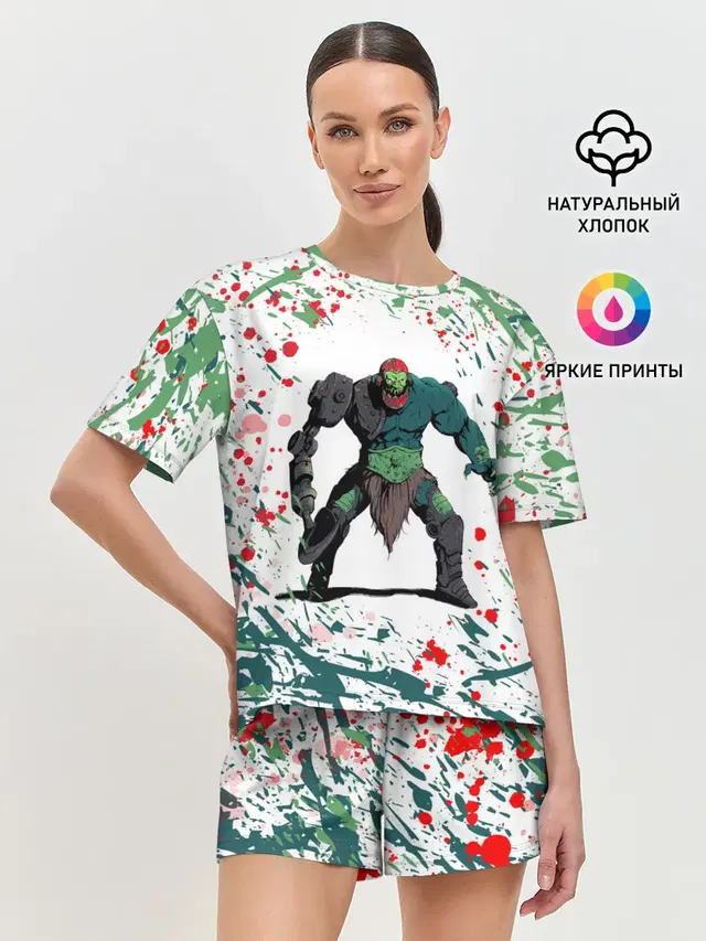 Женская пижама с шортами