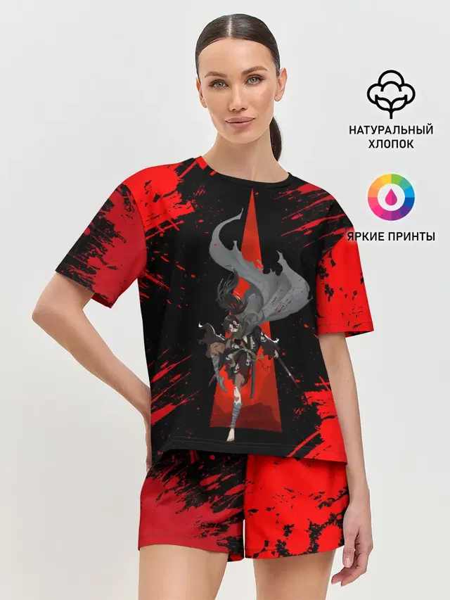 Женская пижама с шортами