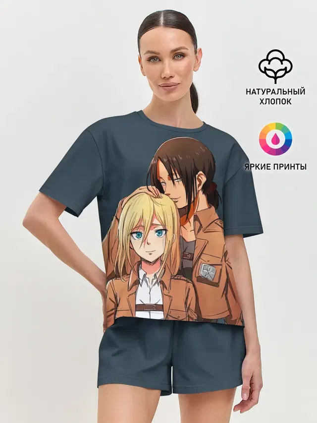 Женская пижама с шортами