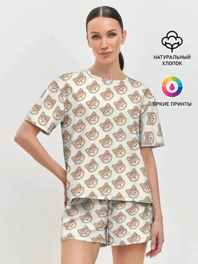 Женская пижама с шортами