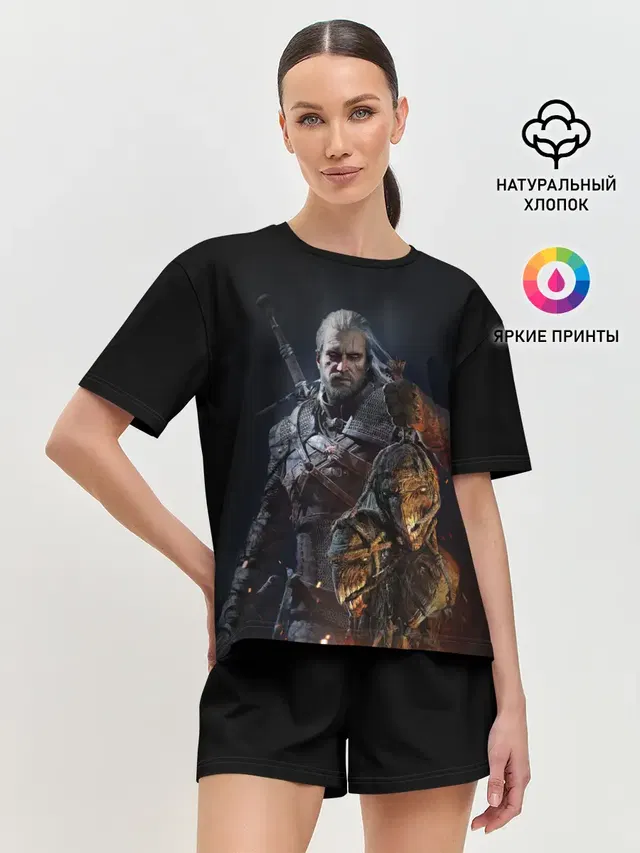 Женская пижама с шортами