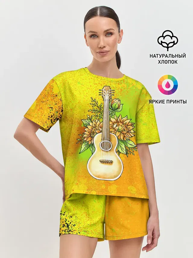 Женская пижама с шортами