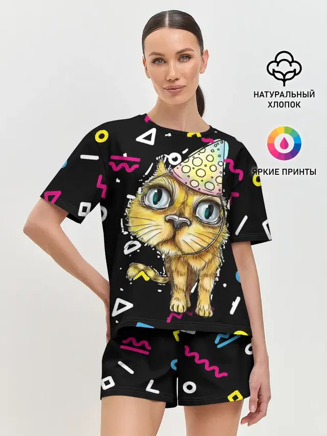 Женская пижама с шортами