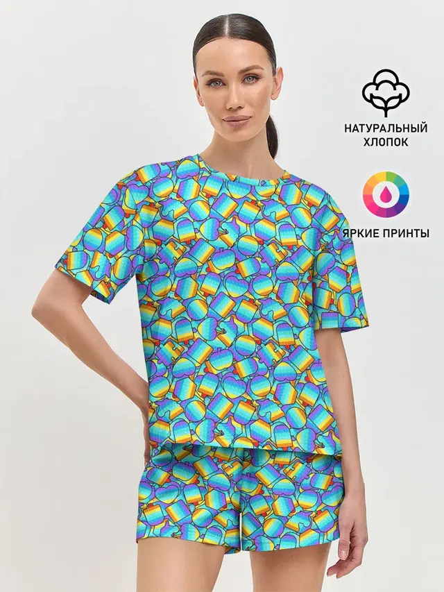 Женская пижама с шортами