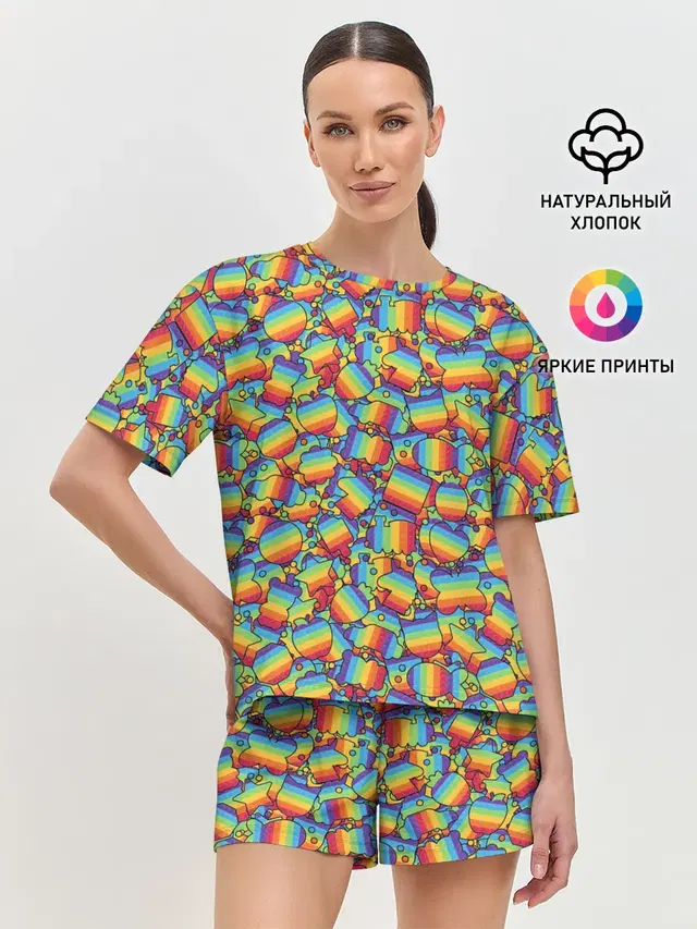 Женская пижама с шортами