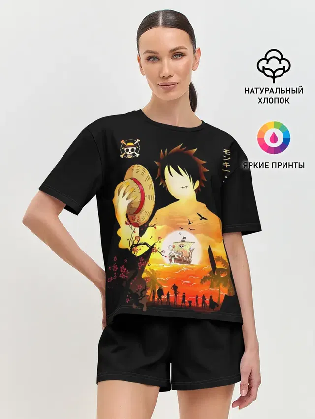 Силуэт Луффи One piece
