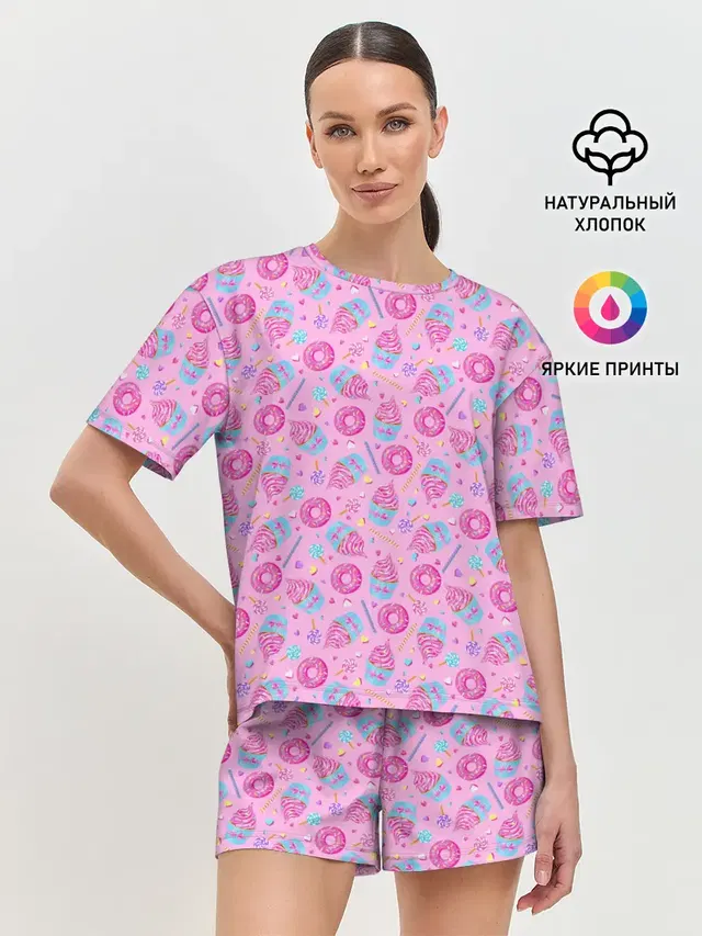 Женская пижама с шортами
