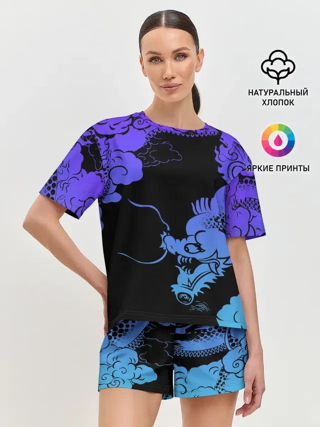 Женская пижама с шортами