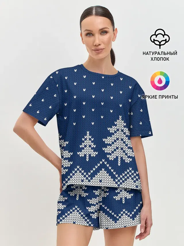Женская пижама с шортами