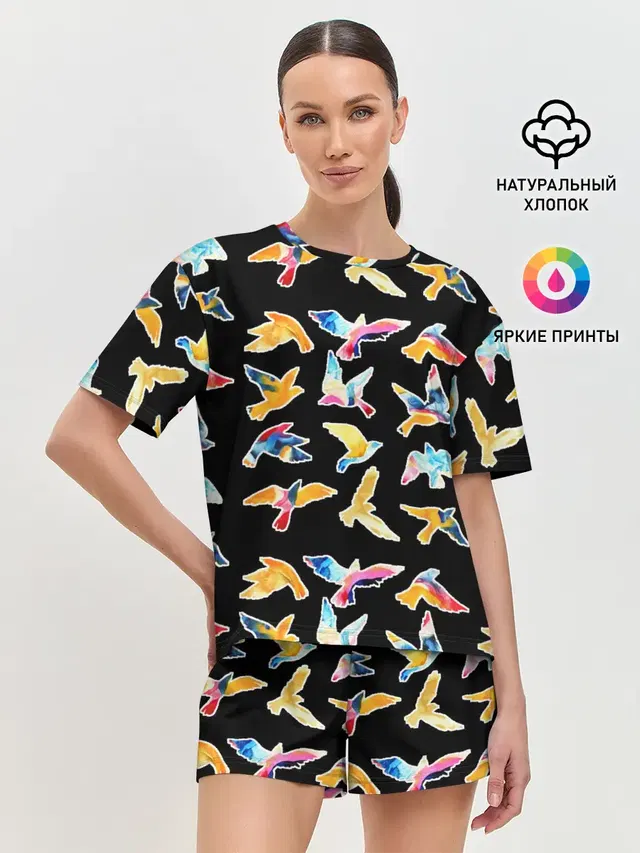 Женская пижама с шортами